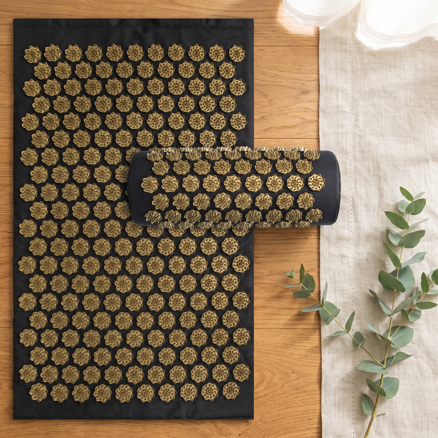 Acupressure Mat & Pillow Set for Women & Men — Spike Mat for Back, Neck & Foot Pain Relief, Bed of Nails Acupuncture Massage Mat for Muscle Tension