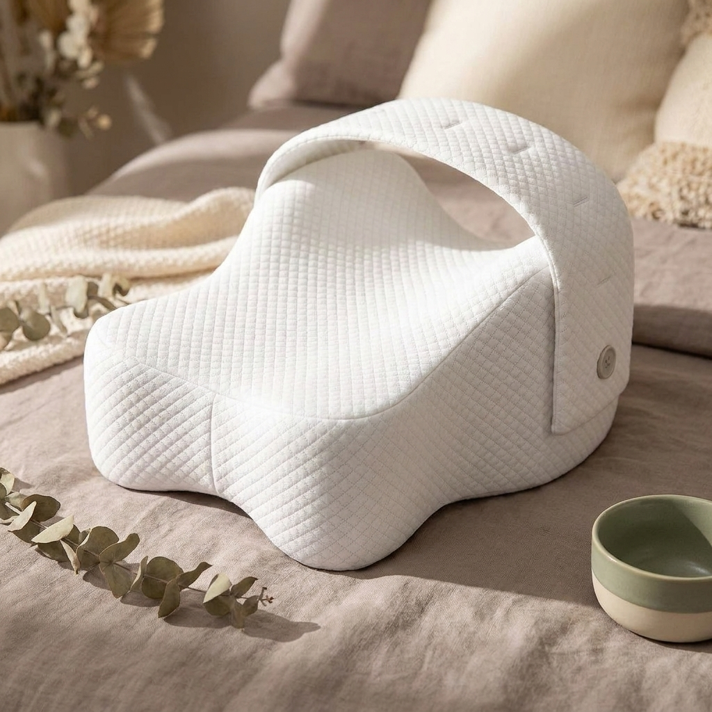 Contoured Knee Pillow for Side Sleepers - showcase
