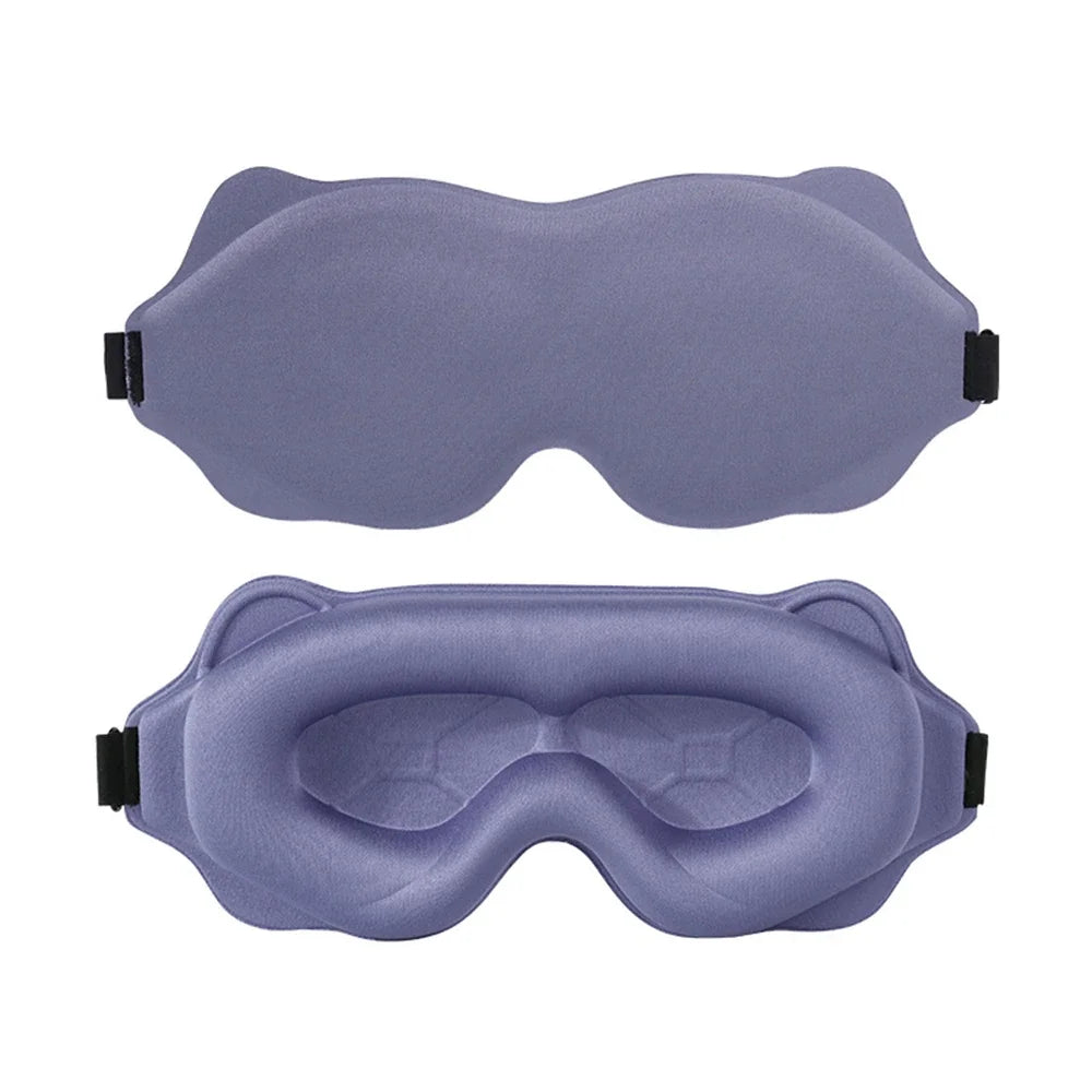 Sleep Mask for Women & Men — Contoured 3D Blackout Eye Mask for Sleeping, Travel & Naps, Soft Adjustable Light-Blocking Mask for Deep, Restful Sleep