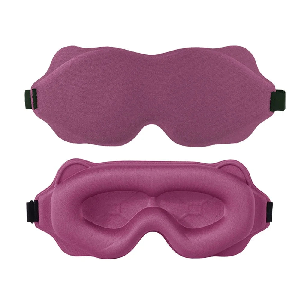 Sleep Mask for Women & Men — Contoured 3D Blackout Eye Mask for Sleeping, Travel & Naps, Soft Adjustable Light-Blocking Mask for Deep, Restful Sleep