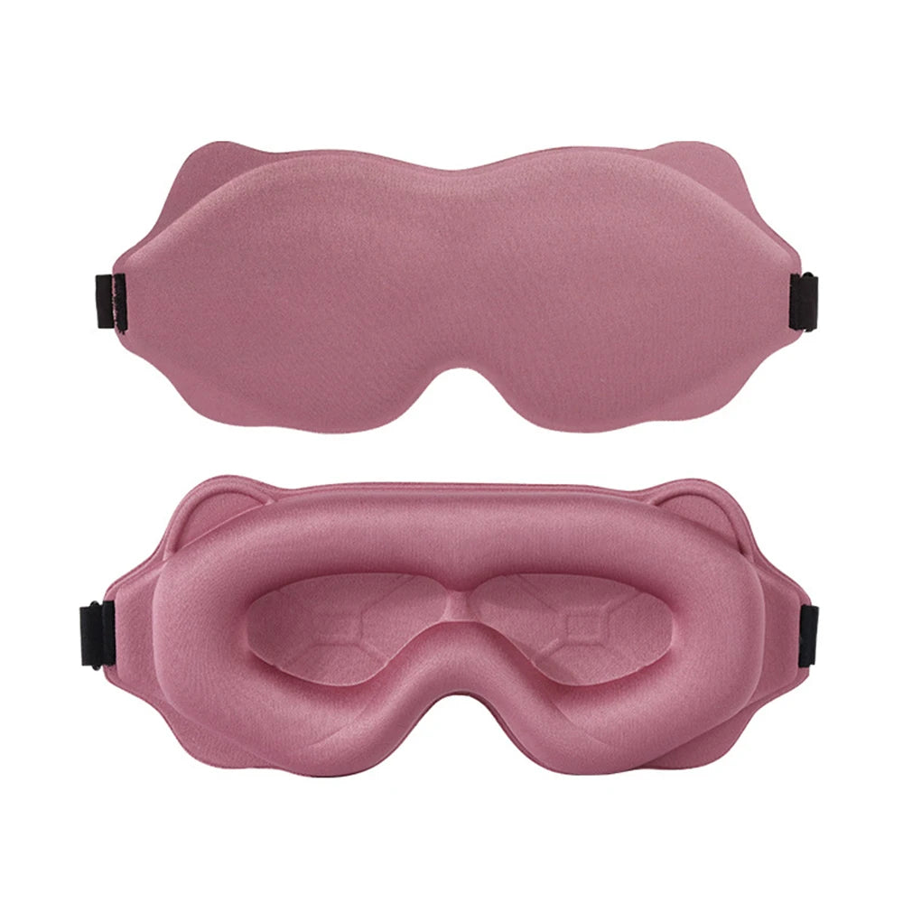 Sleep Mask for Women & Men — Contoured 3D Blackout Eye Mask for Sleeping, Travel & Naps, Soft Adjustable Light-Blocking Mask for Deep, Restful Sleep