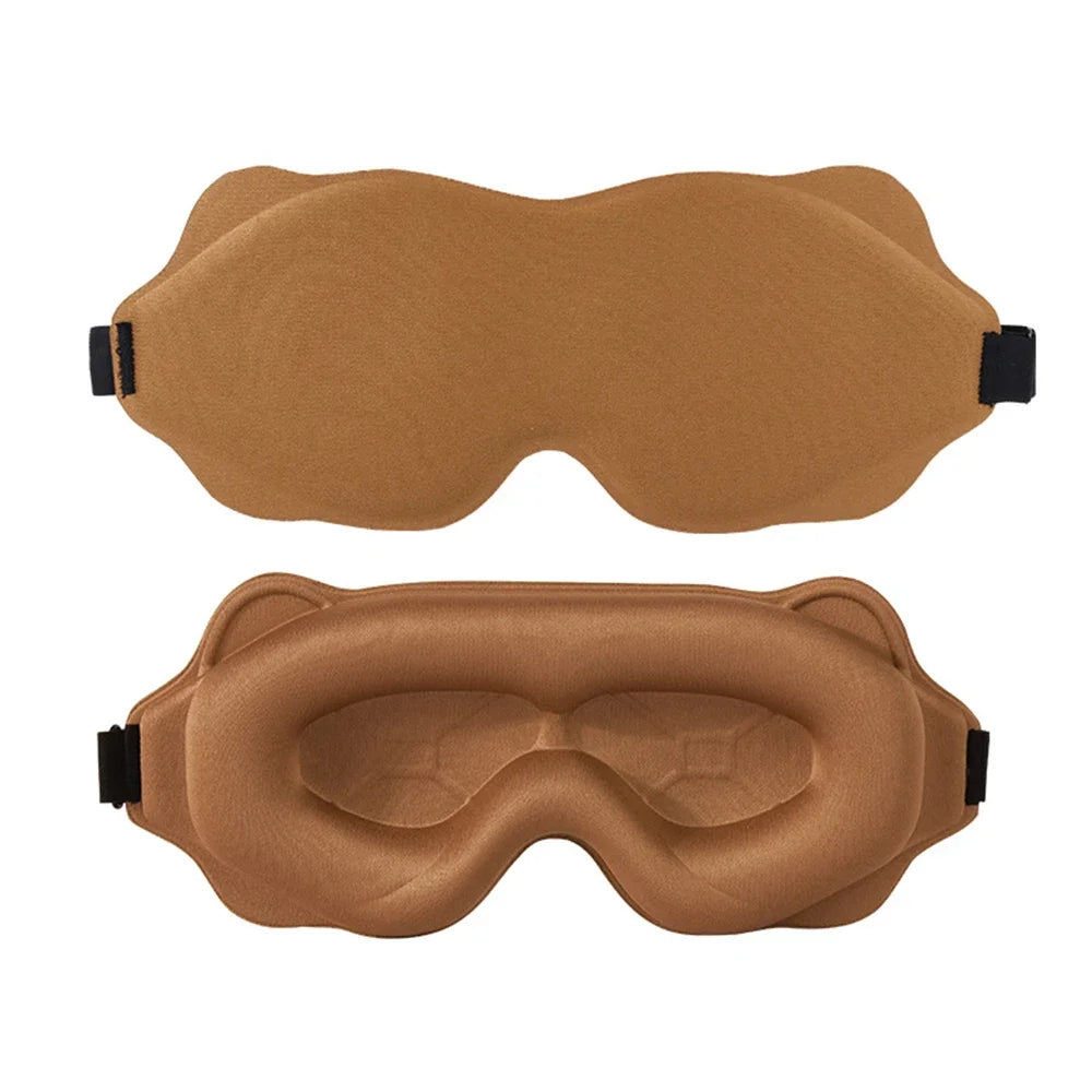 Sleep Mask for Women & Men — Contoured 3D Blackout Eye Mask for Sleeping, Travel & Naps, Soft Adjustable Light-Blocking Mask for Deep, Restful Sleep