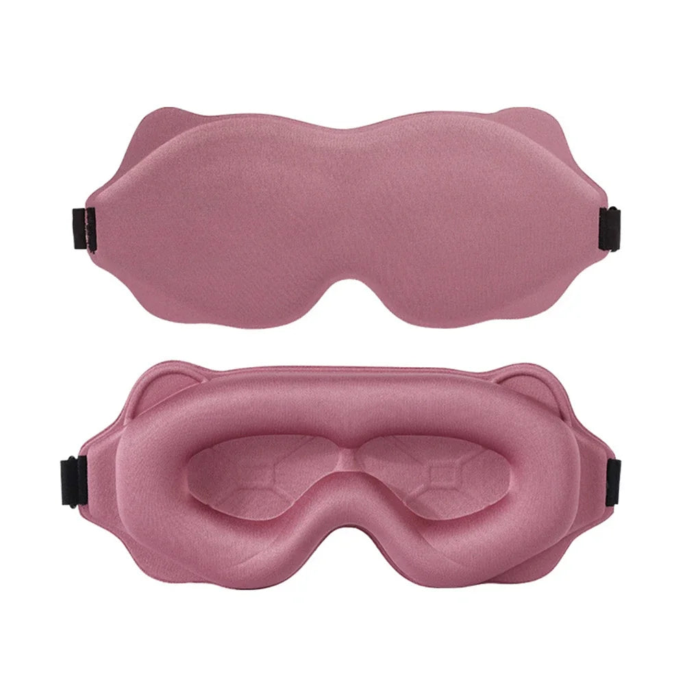Sleep Mask for Women & Men — Contoured 3D Blackout Eye Mask for Sleeping, Travel & Naps, Soft Adjustable Light-Blocking Mask for Deep, Restful Sleep