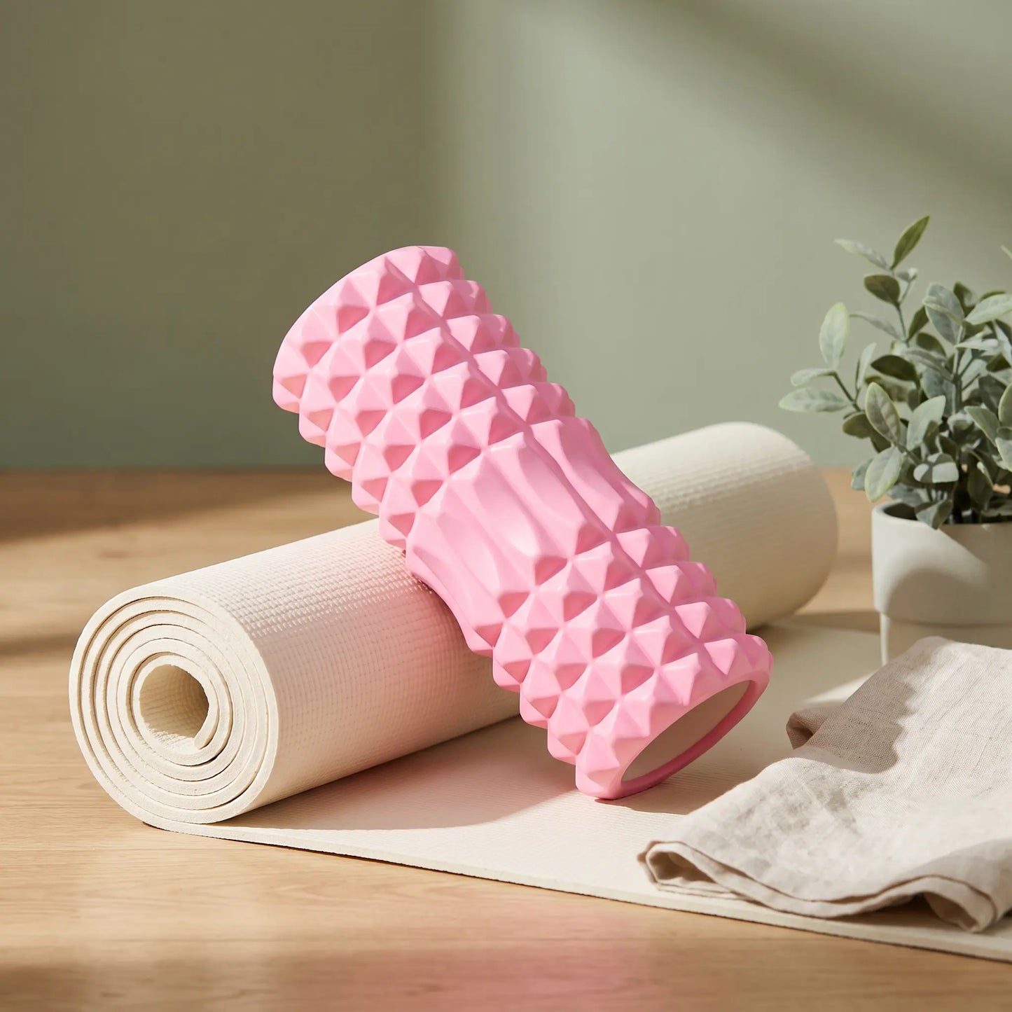 Foam Roller for Women & Men — High-Density Muscle Recovery Roller for Back, Legs & Deep Tissue Release, Textured Massage Roller for Workouts, Stretching & Mobility