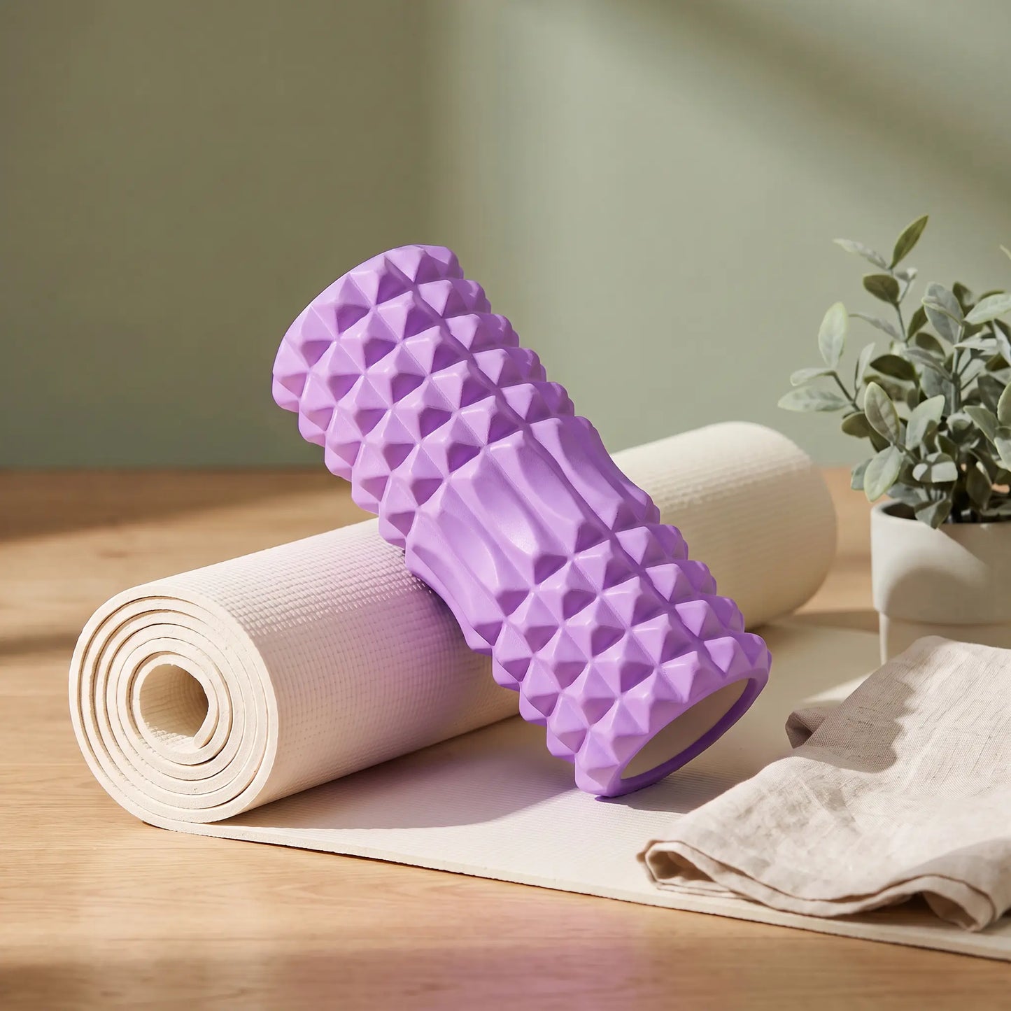 Foam Roller for Women & Men — High-Density Muscle Recovery Roller for Back, Legs & Deep Tissue Release, Textured Massage Roller for Workouts, Stretching & Mobility