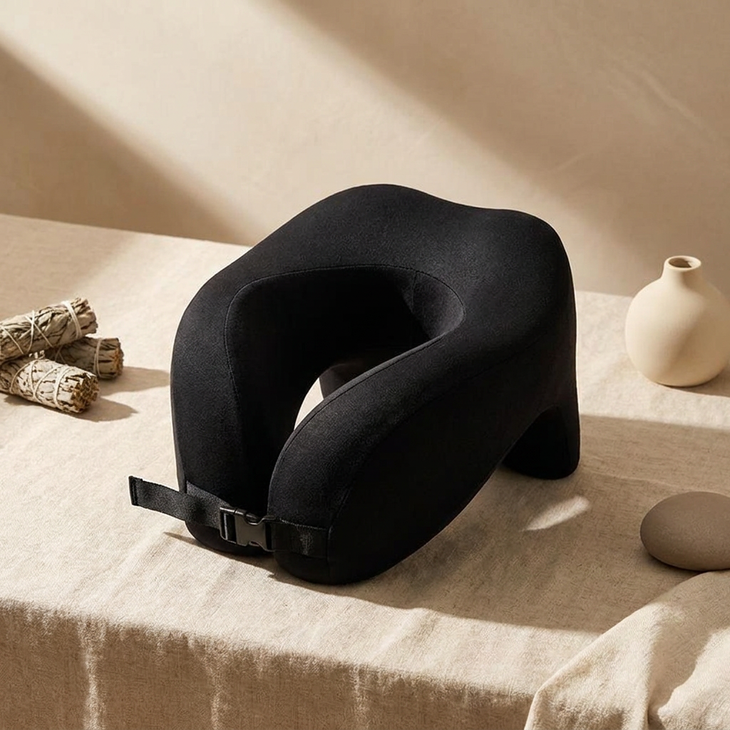 U-Shape Memory Foam Travel Pillow - showcase