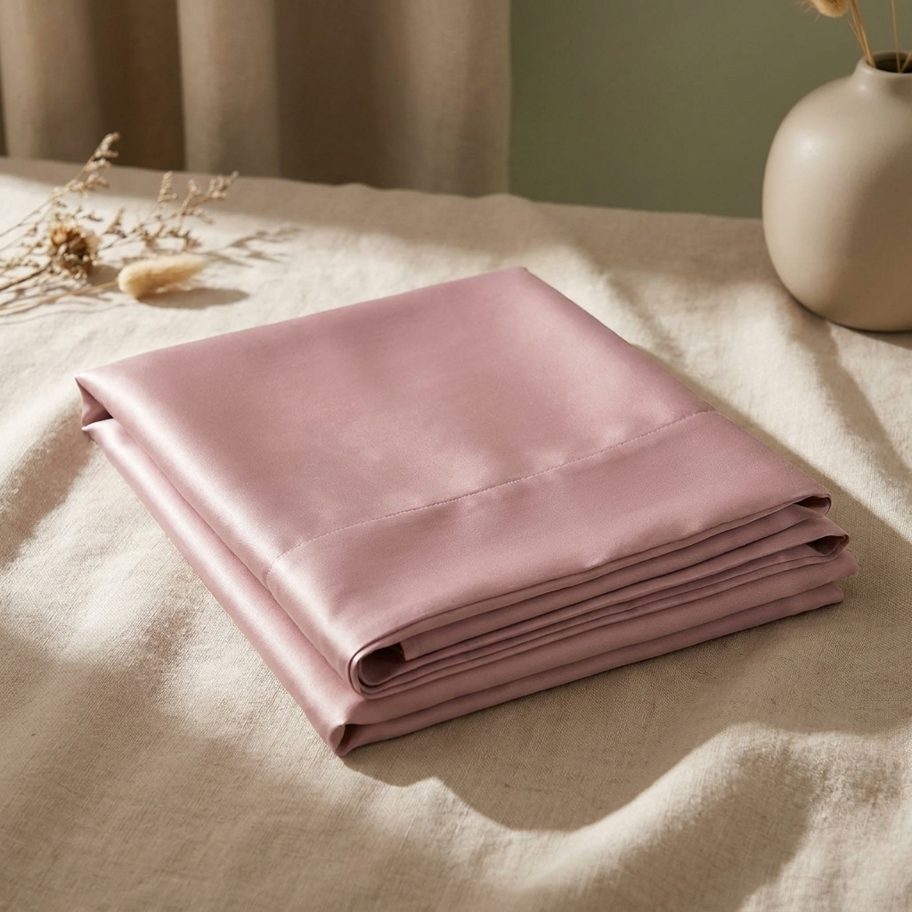100% Mulberry Silk Pillowcase - showcase