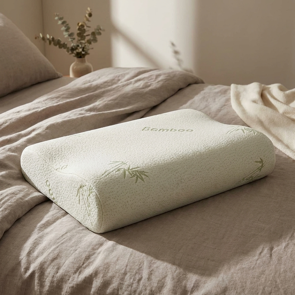 Bamboo Fiber Memory Foam Pillow - showcase