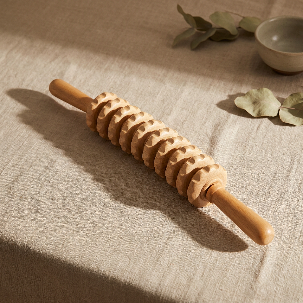 Wooden Roller Massage Stick - showcase