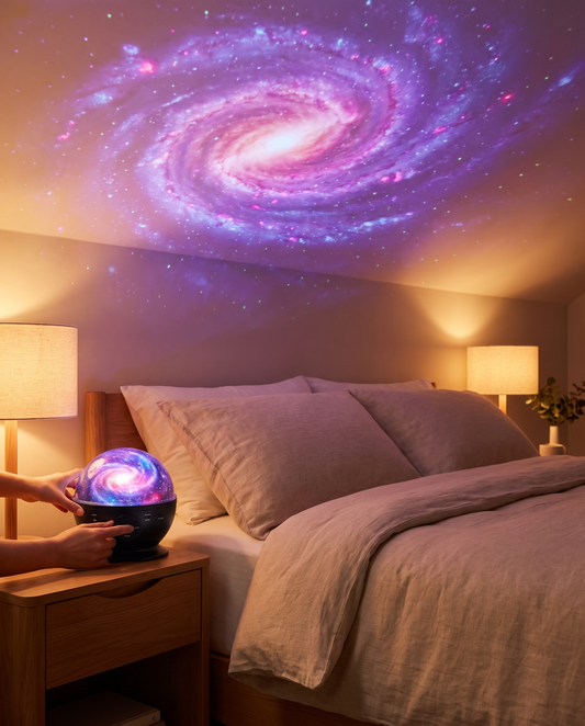 Galaxy Star Projector Night Light - lifestyle