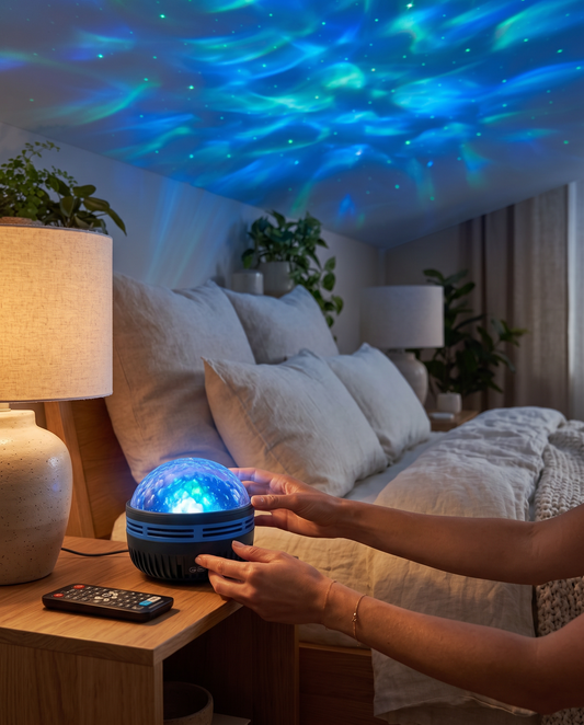 Ocean Wave Galaxy Projector - lifestyle