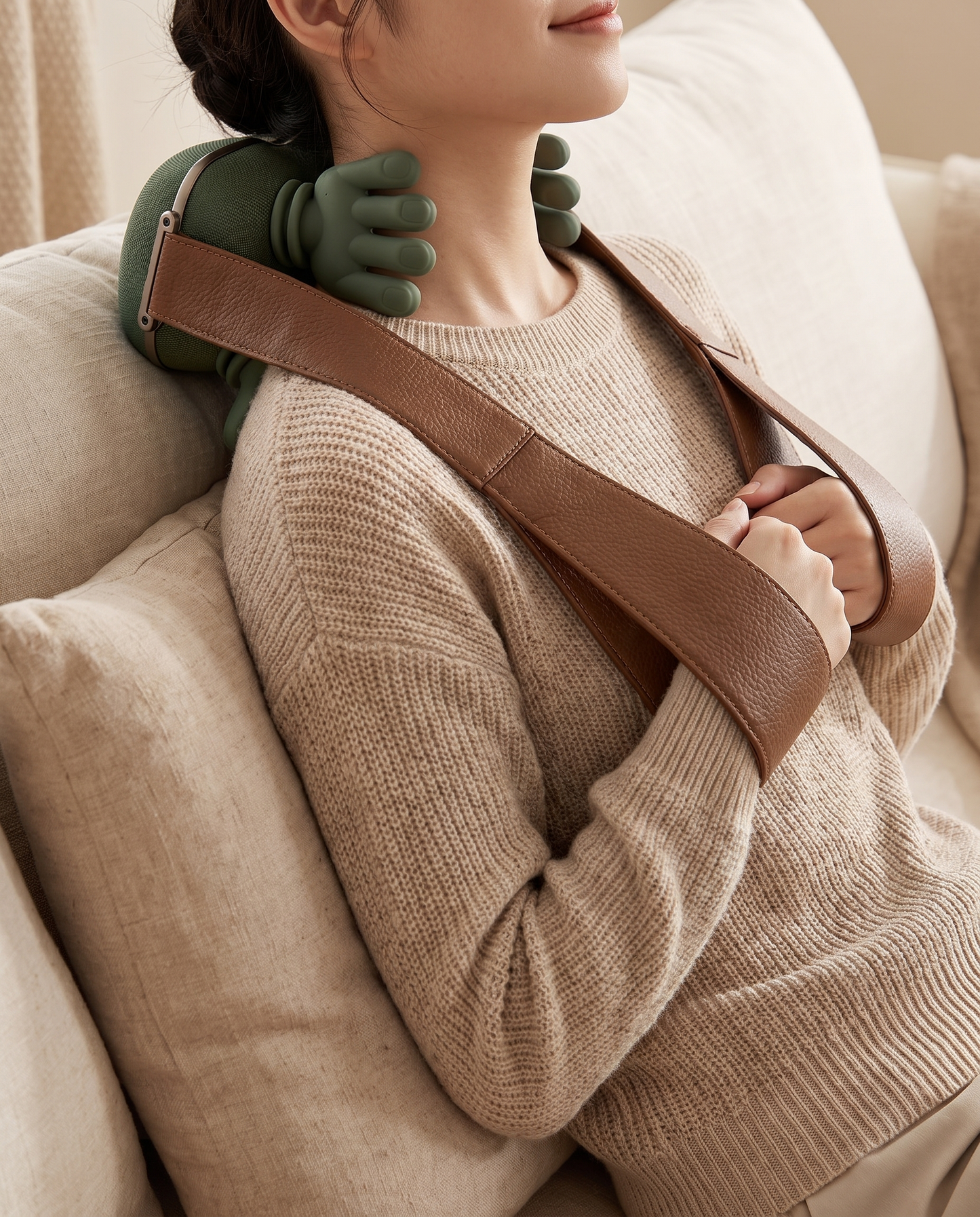 Kneading Neck & Shoulder Massager Shawl - lifestyle