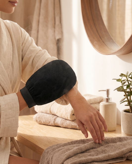 Exfoliating Body & Face Glove - lifestyle