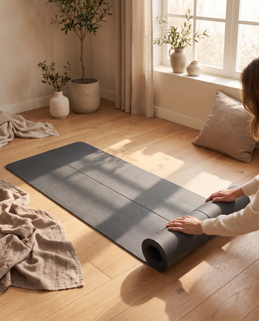 Foldable Eco-Friendly Yoga Mat - lifestyle