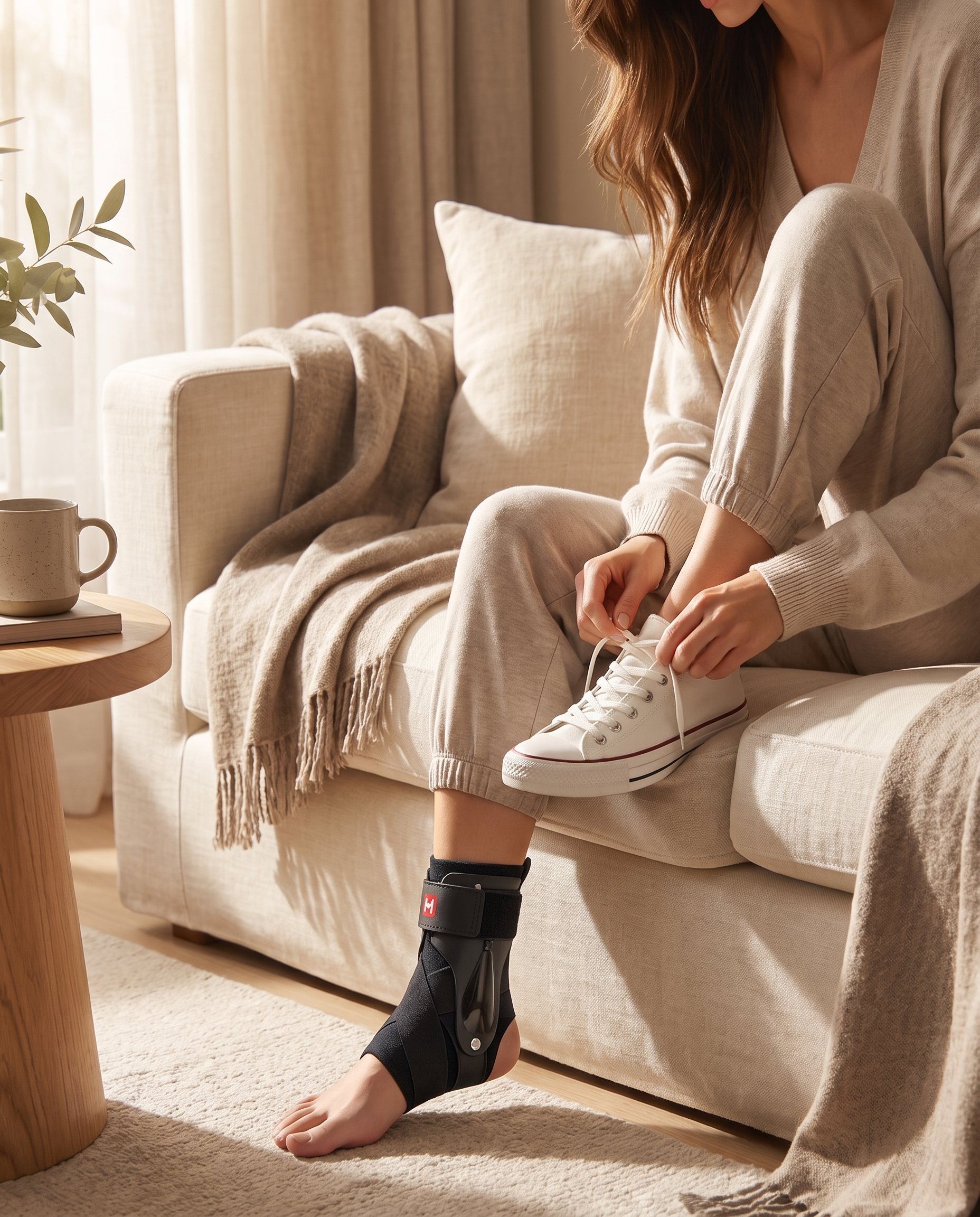 Adjustable Ankle Support Brace - lifestyle