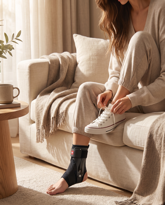 Adjustable Ankle Support Brace - lifestyle